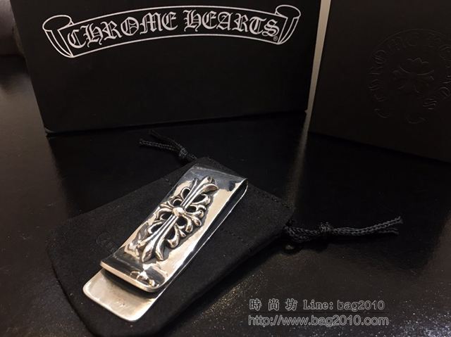 chrome hearts銀飾 克羅心票夾 錢夾 純手工 克羅心925純銀夾  gjc1912